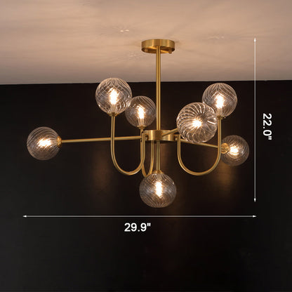 Moon Arm Chandelier