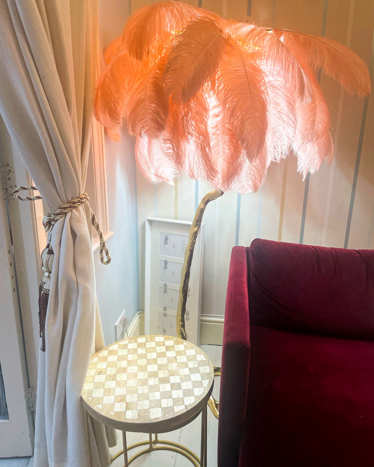 "Feather Oasis" Floor Lamp
