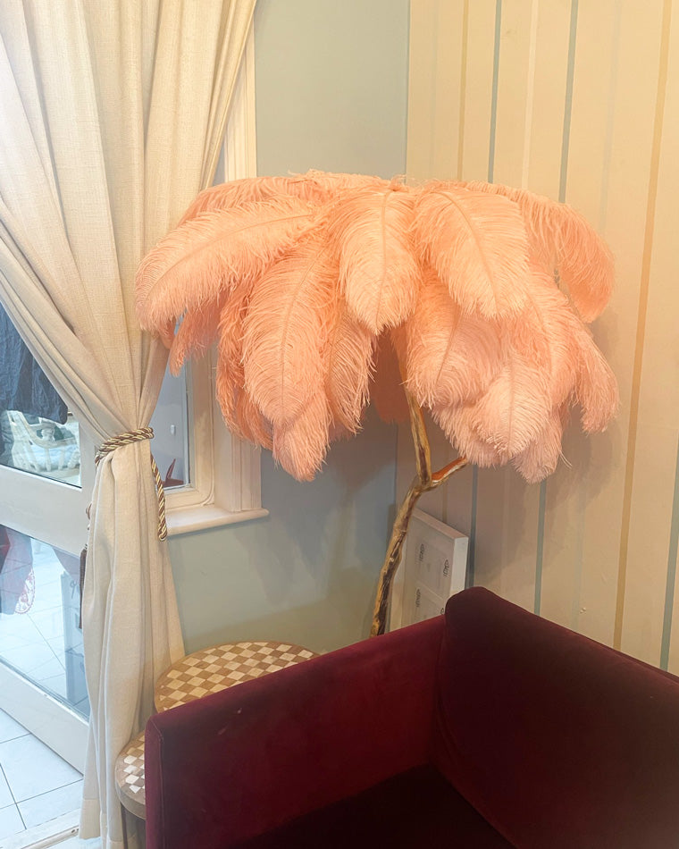 "Feather Oasis" Floor Lamp