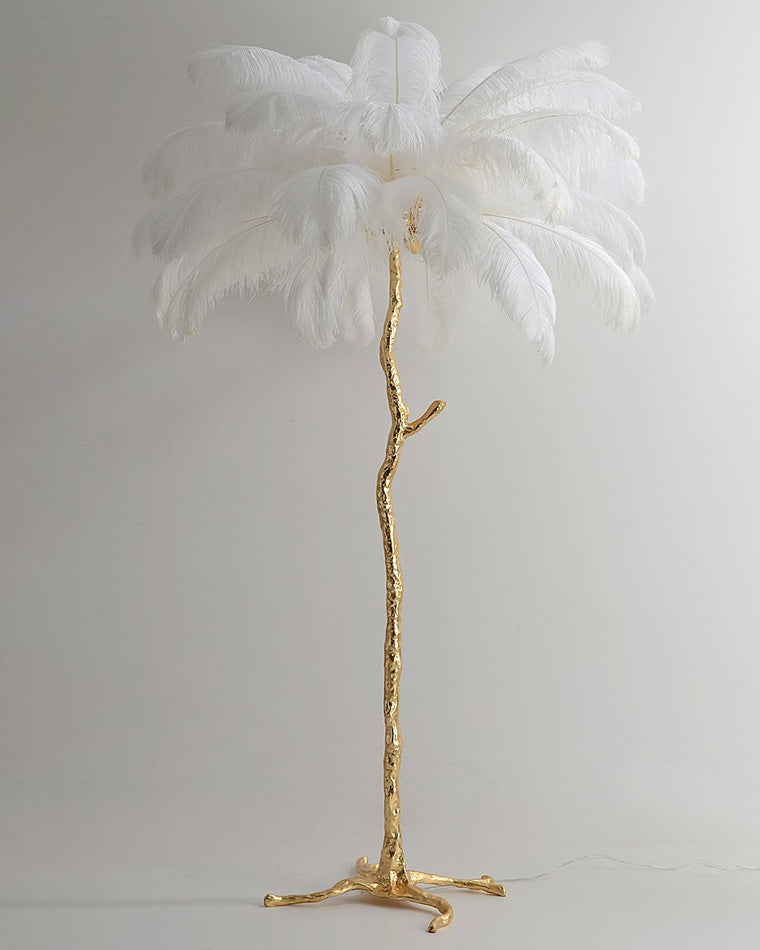 "Feather Oasis" Floor Lamp