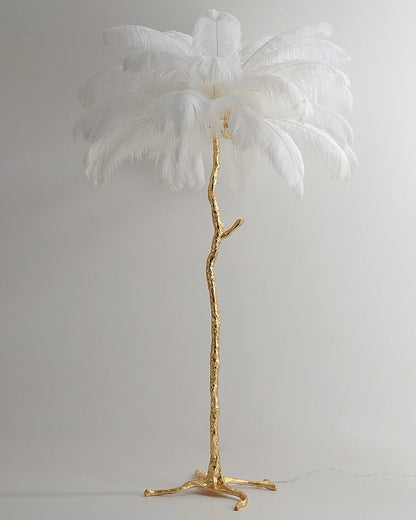 "Feather Oasis" Floor Lamp