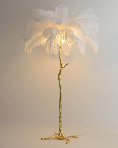 "Feather Oasis" Floor Lamp