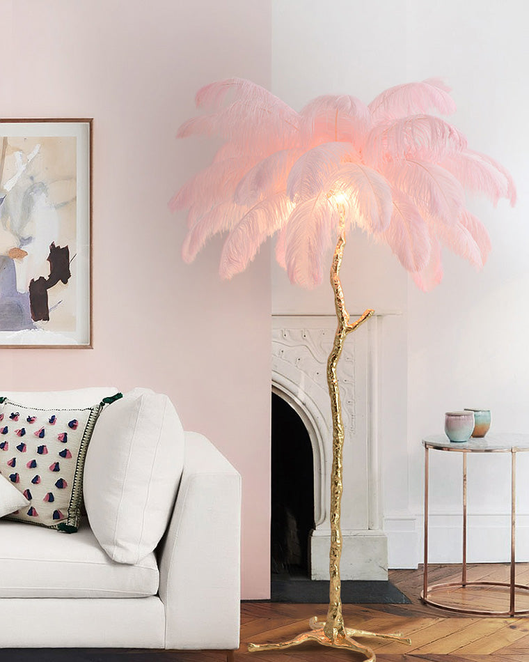 "Feather Oasis" Floor Lamp
