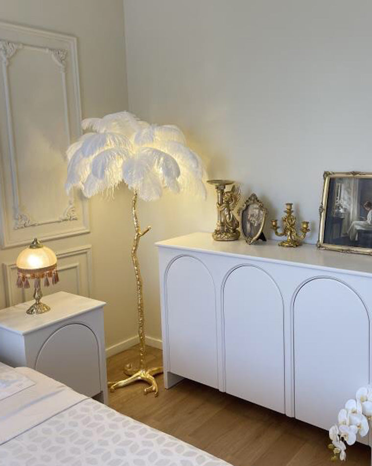 "Feather Oasis" Floor Lamp