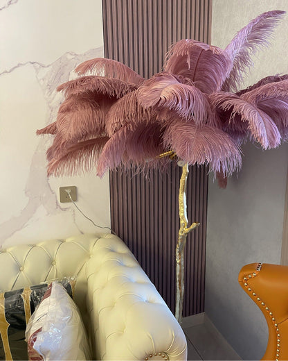 "Feather Oasis" Floor Lamp