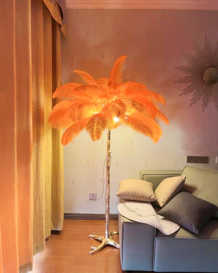 "Feather Oasis" Floor Lamp