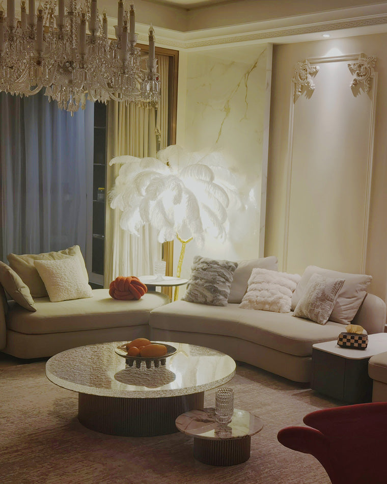 "Feather Oasis" Floor Lamp