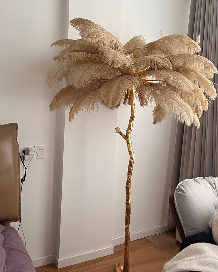 "Feather Oasis" Floor Lamp