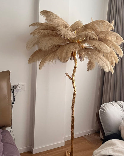 "Feather Oasis" Floor Lamp