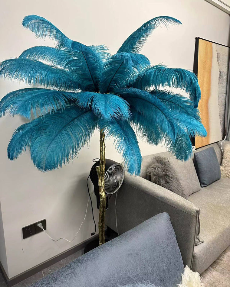 "Feather Oasis" Floor Lamp