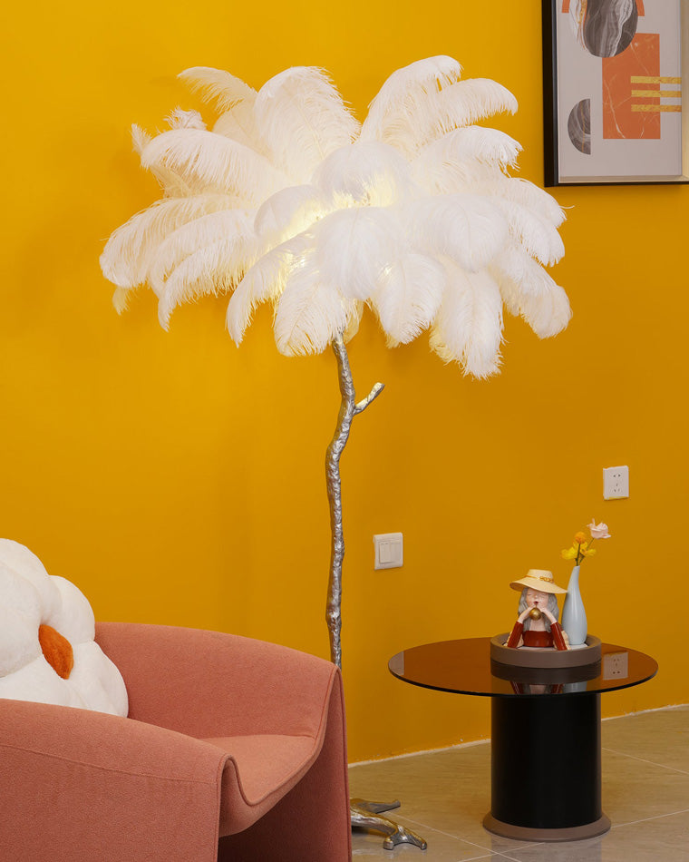"Feather Oasis" Floor Lamp