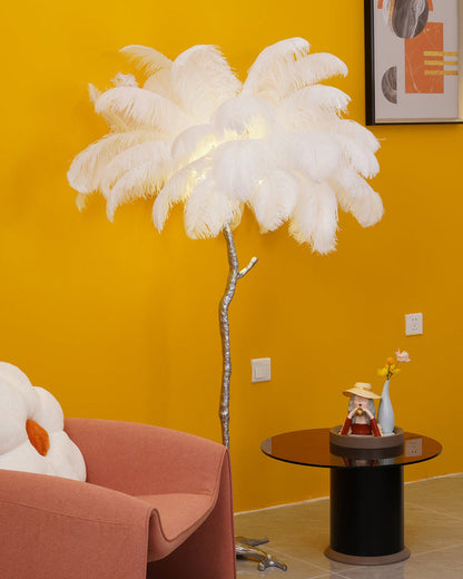 "Feather Oasis" Floor Lamp
