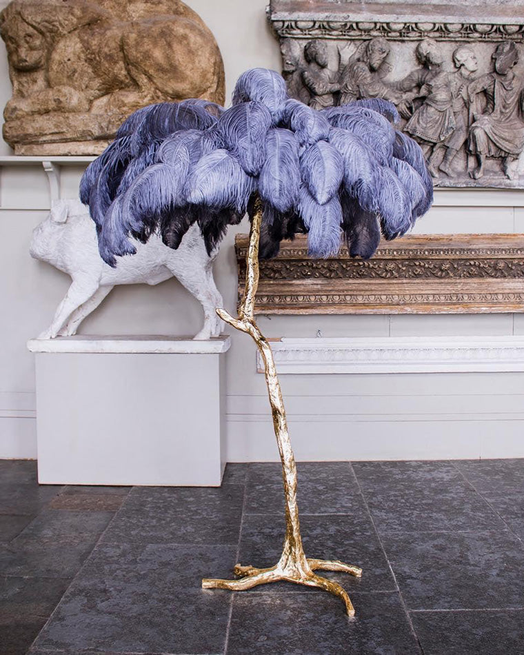 "Feather Oasis" Floor Lamp