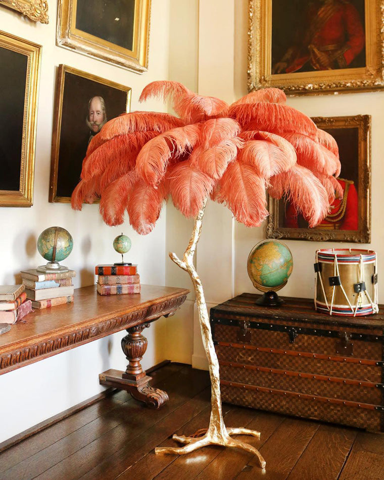 "Feather Oasis" Floor Lamp