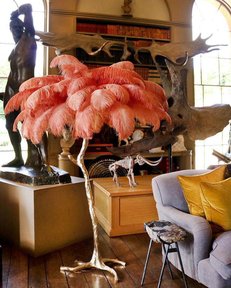 "Feather Oasis" Floor Lamp