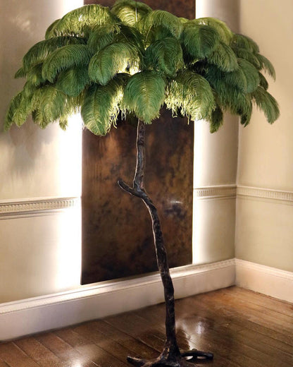 "Feather Oasis" Floor Lamp