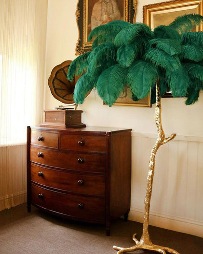 "Feather Oasis" Floor Lamp
