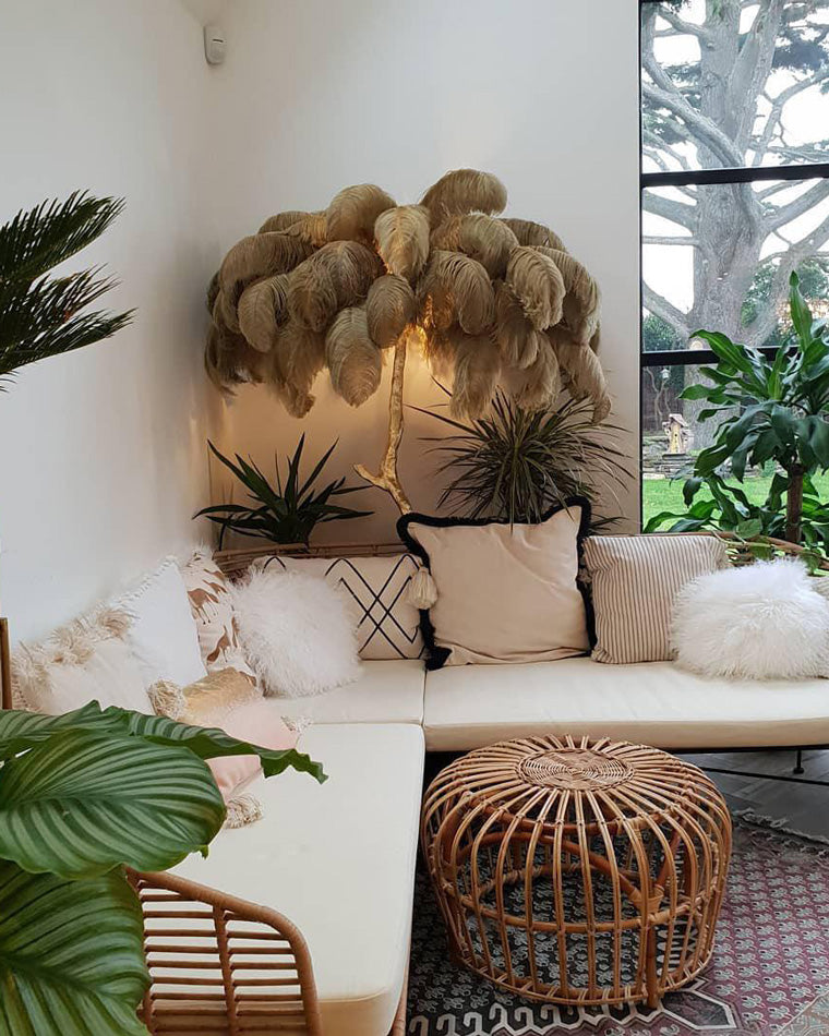 "Feather Oasis" Floor Lamp