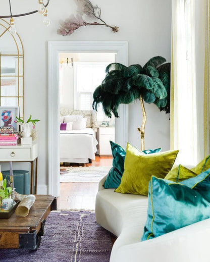 "Feather Oasis" Floor Lamp