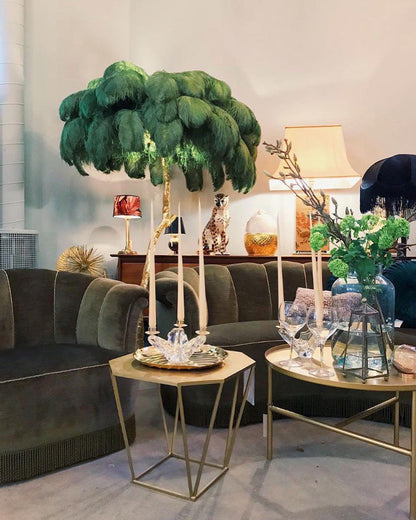 "Feather Oasis" Floor Lamp