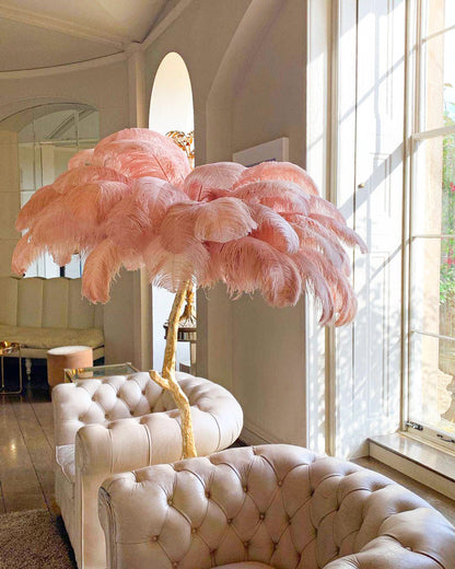 "Feather Oasis" Floor Lamp