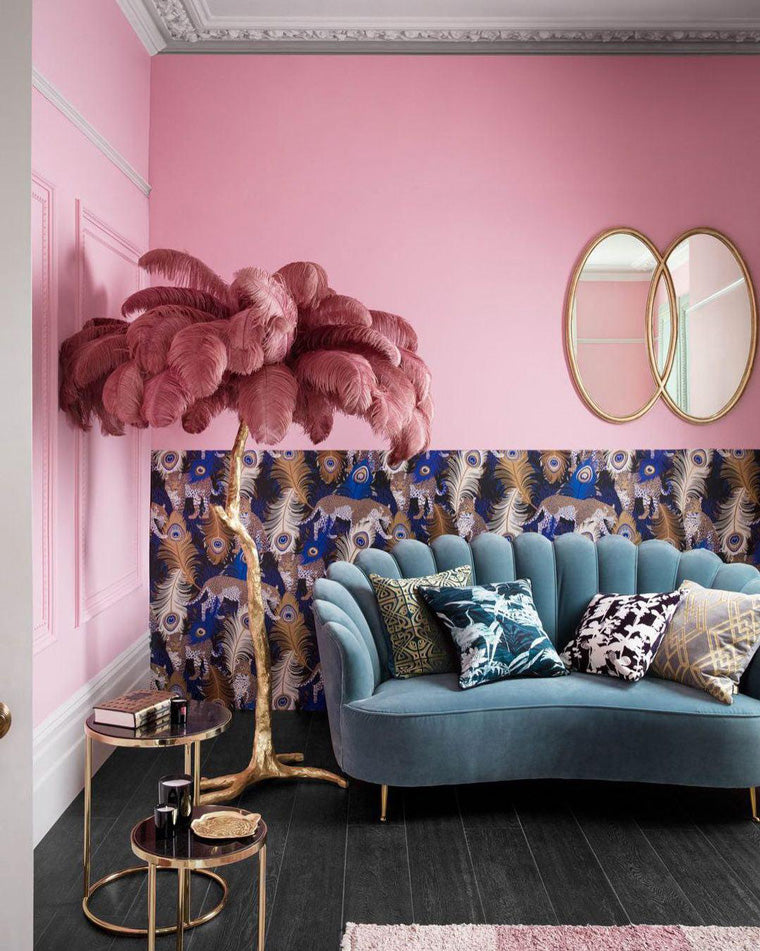 "Feather Oasis" Floor Lamp