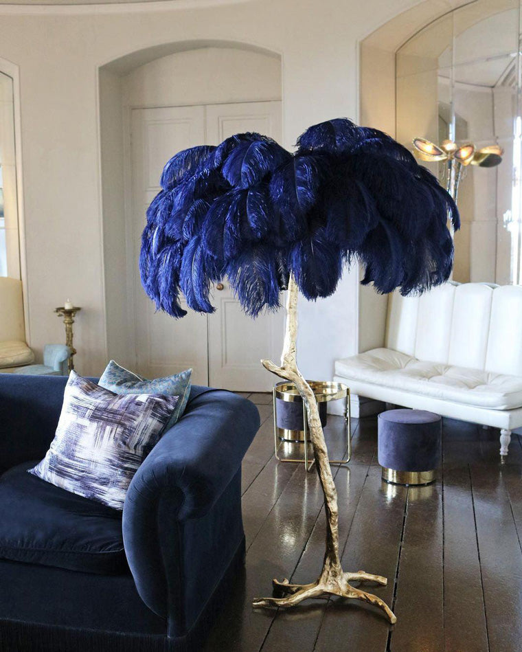 "Feather Oasis" Floor Lamp