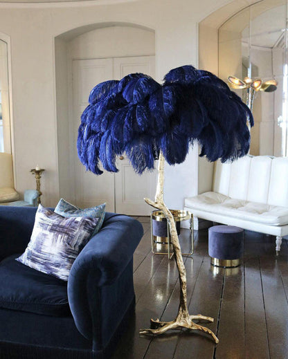 "Feather Oasis" Floor Lamp