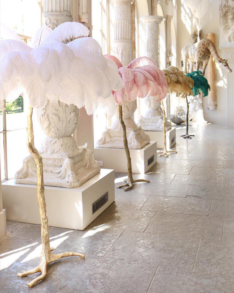 "Feather Oasis" Floor Lamp