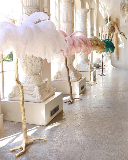 "Feather Oasis" Floor Lamp