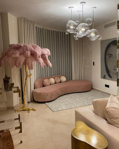 "Feather Oasis" Floor Lamp