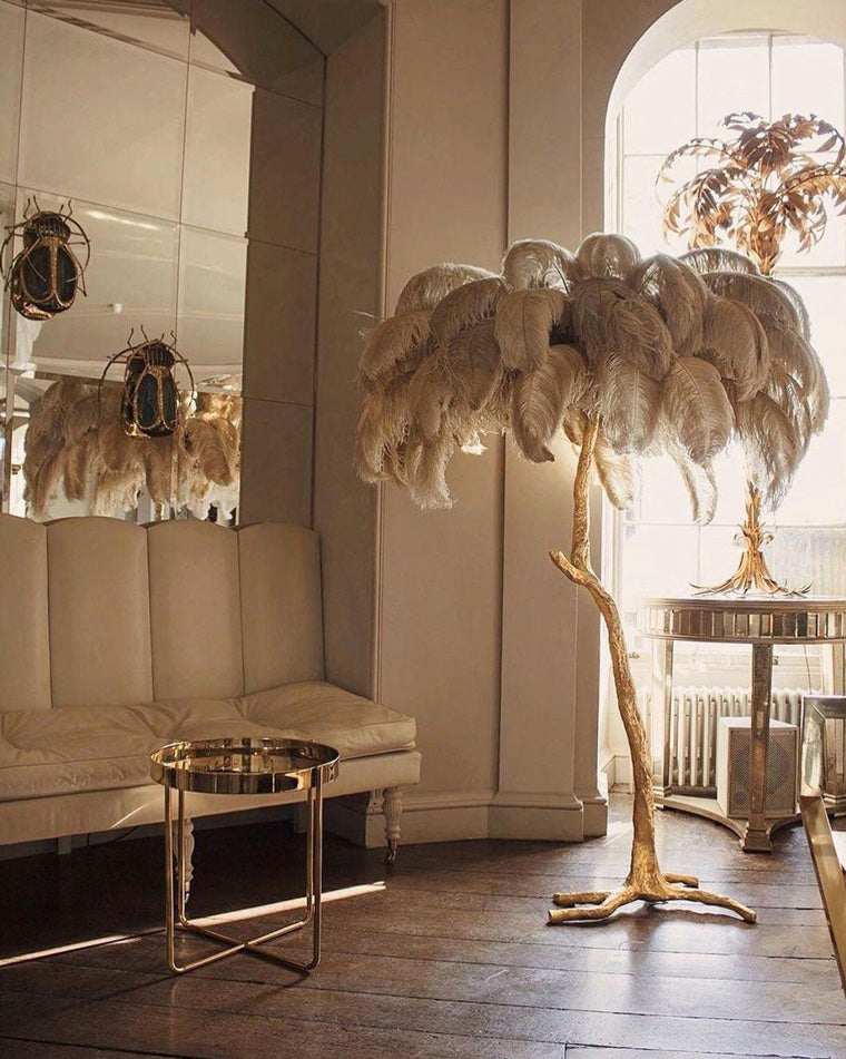 "Feather Oasis" Floor Lamp