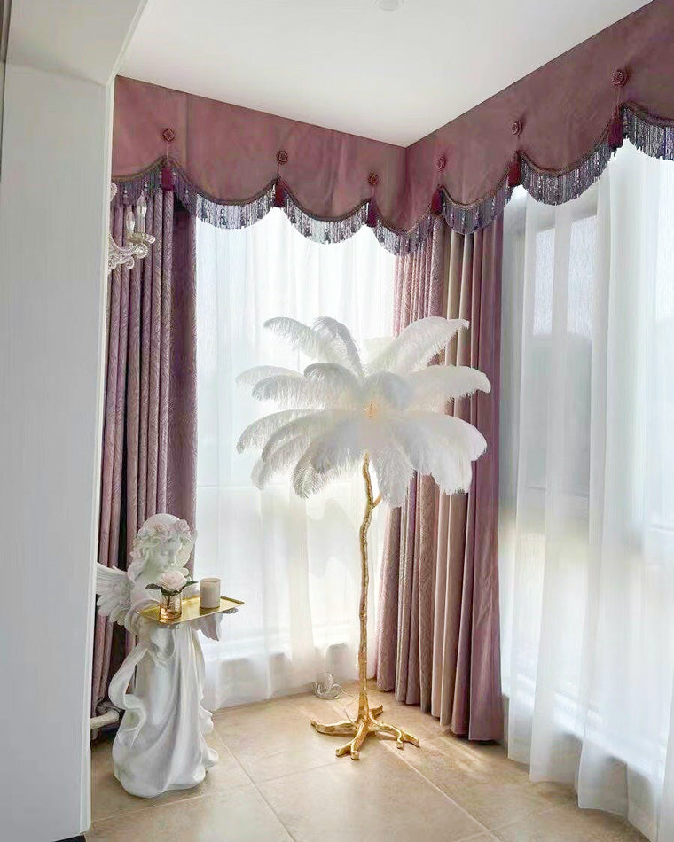 "Feather Oasis" Floor Lamp