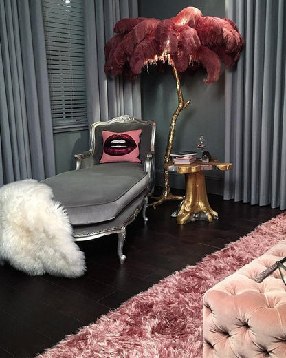 "Feather Oasis" Floor Lamp