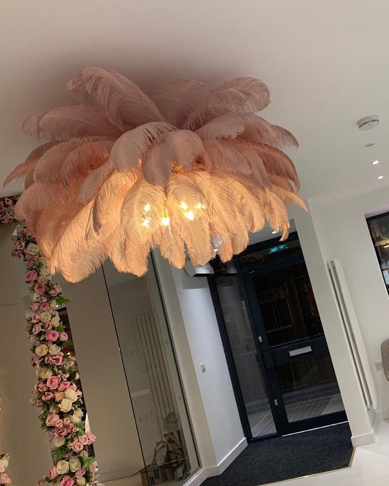 "Feather Oasis" Floor Lamp