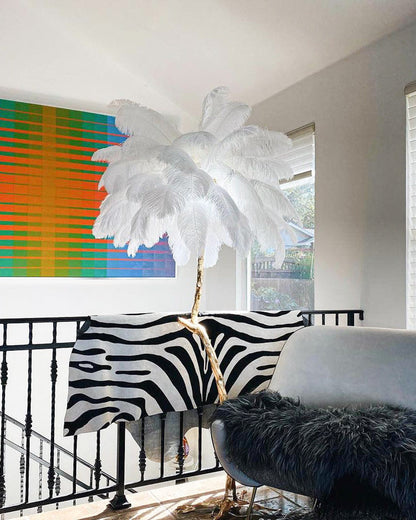 "Feather Oasis" Floor Lamp