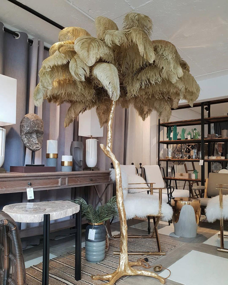 "Feather Oasis" Floor Lamp