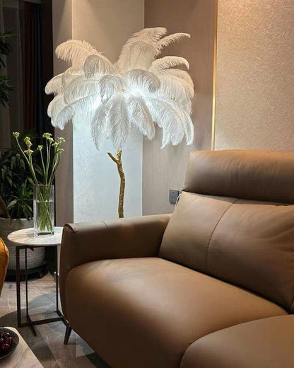 "Feather Oasis" Floor Lamp