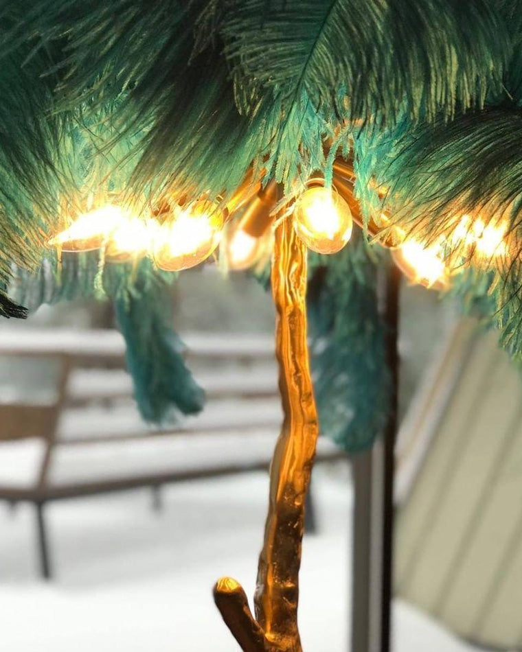 "Feather Oasis" Floor Lamp