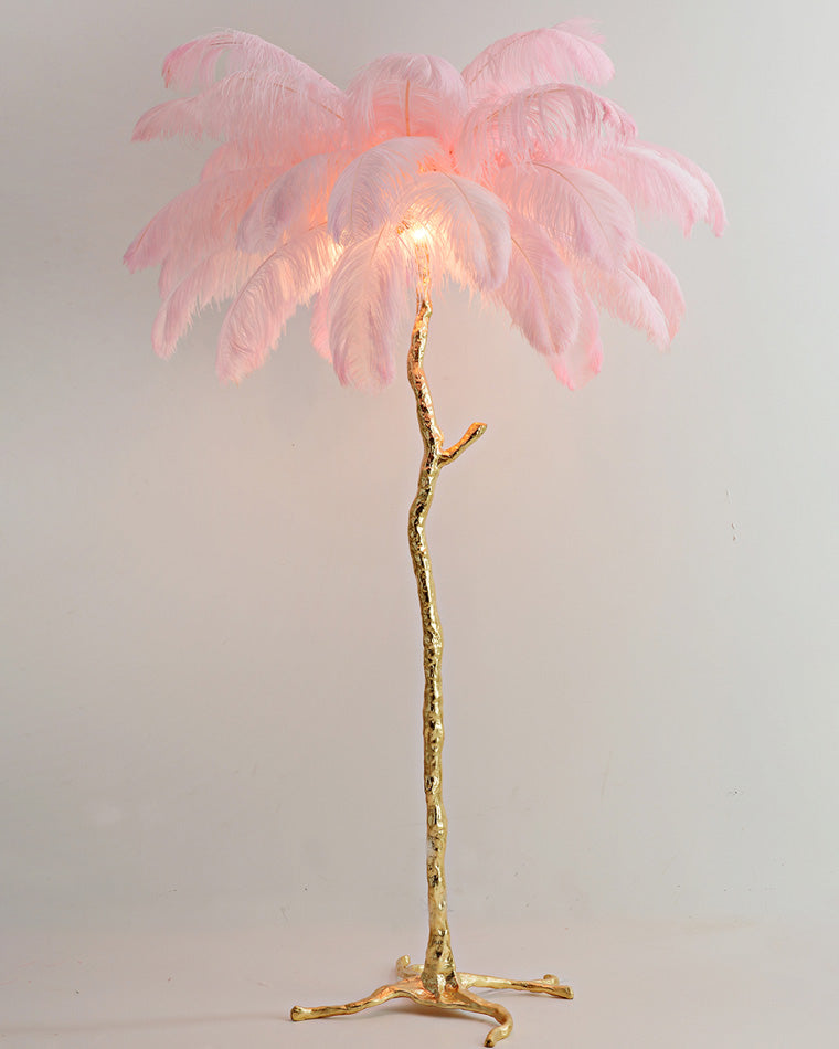 "Feather Oasis" Floor Lamp
