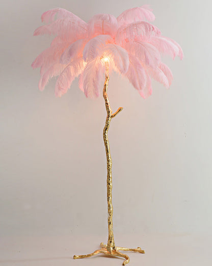 "Feather Oasis" Floor Lamp