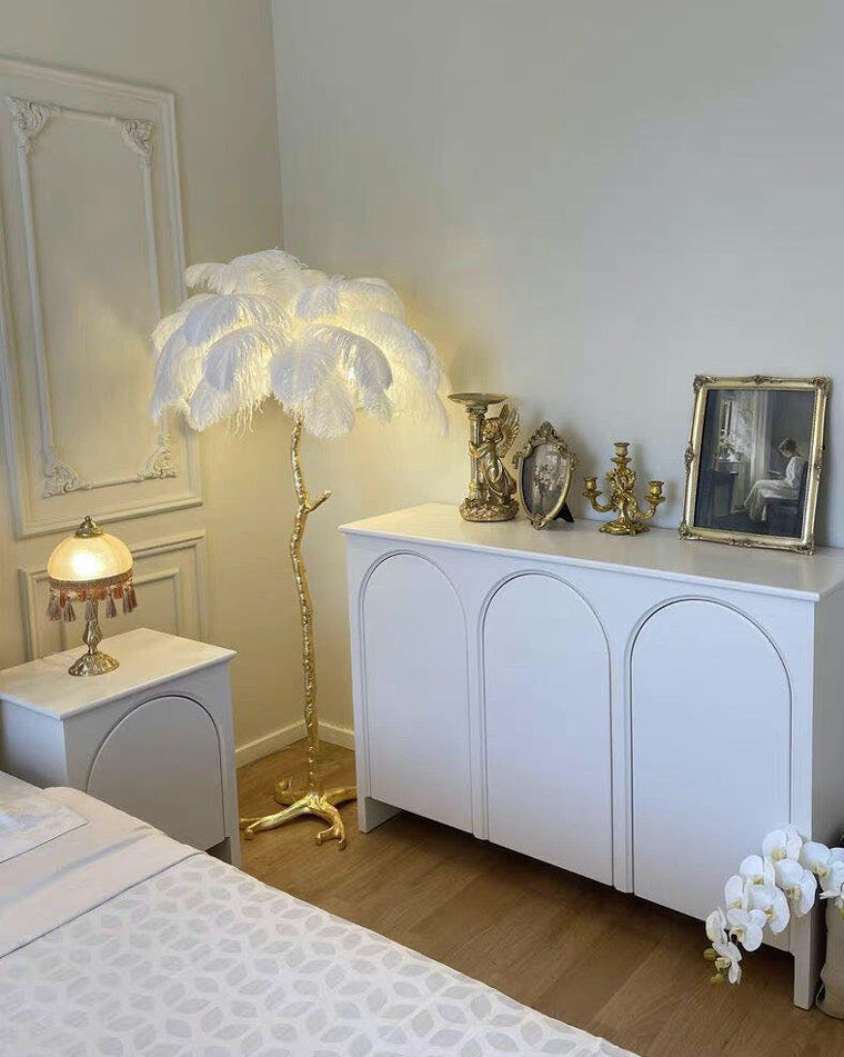 "Feather Oasis" Floor Lamp