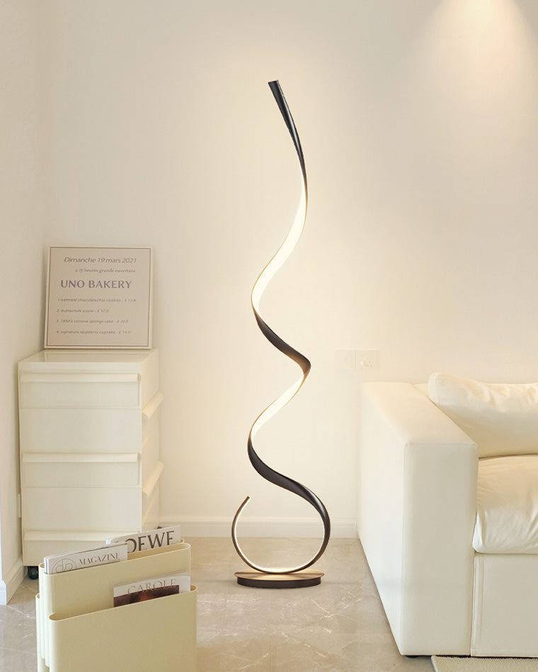 Modern LED Spiral Floor Lamp