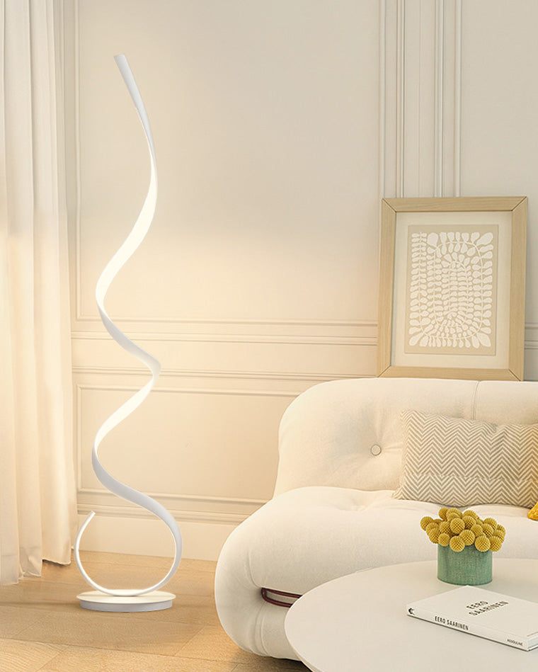 Modern LED Spiral Floor Lamp
