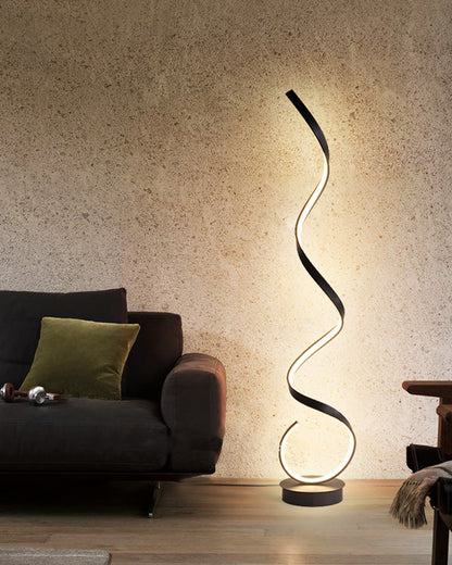 Modern LED Spiral Floor Lamp