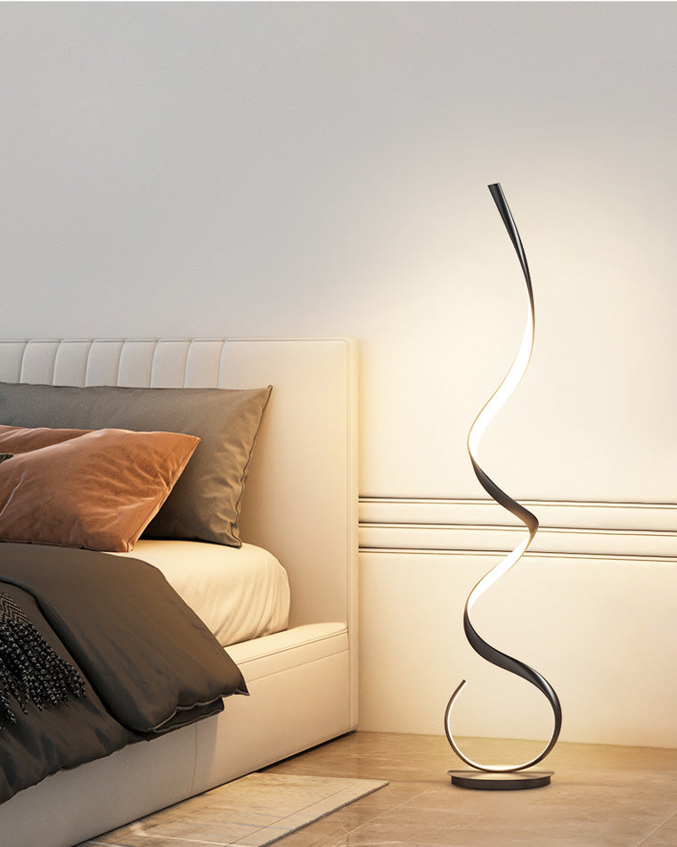 Modern LED Spiral Floor Lamp