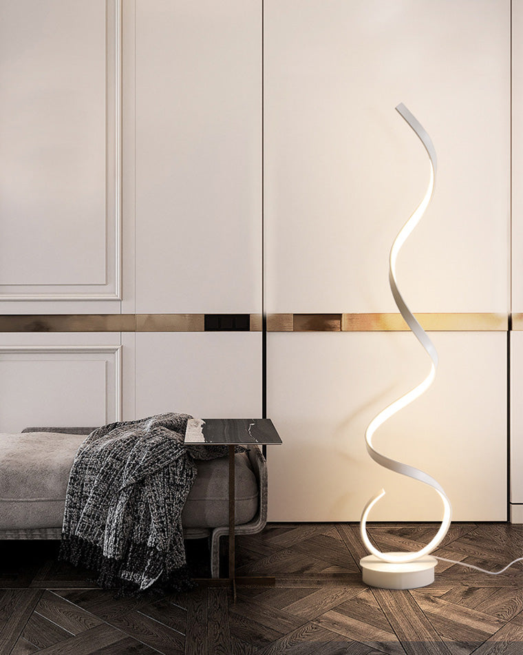 Modern LED Spiral Floor Lamp