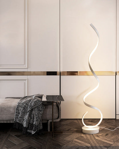 Modern LED Spiral Floor Lamp