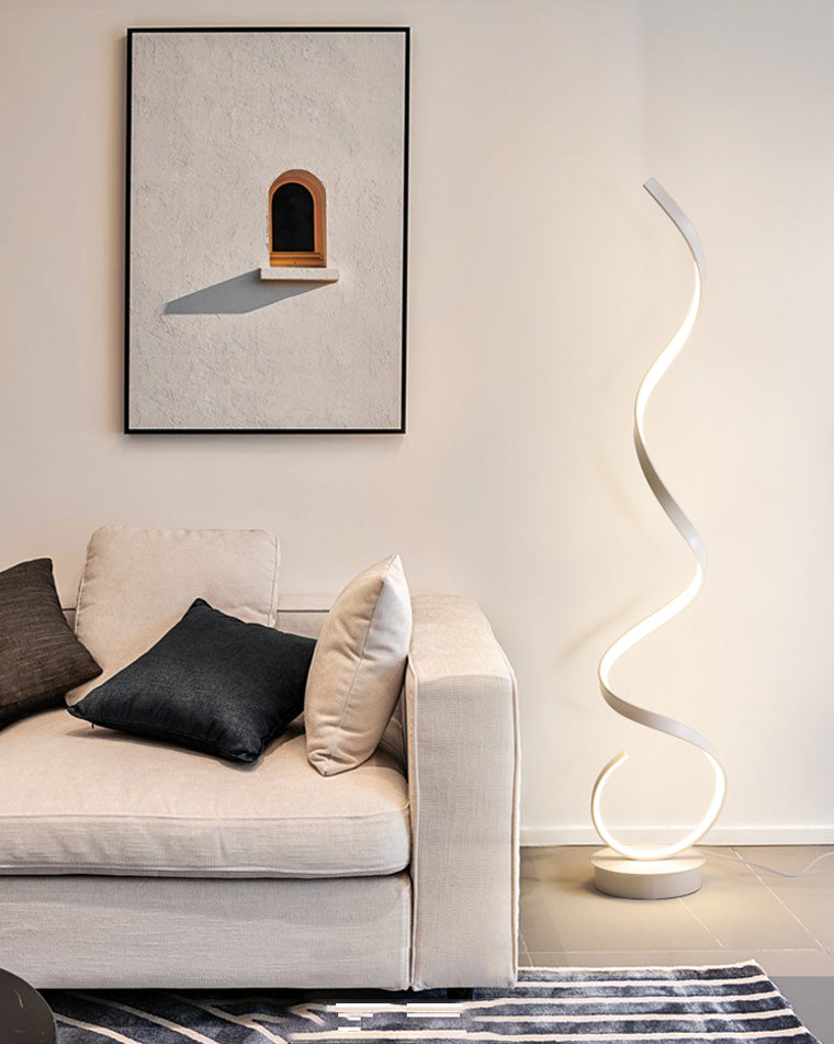 Modern LED Spiral Floor Lamp
