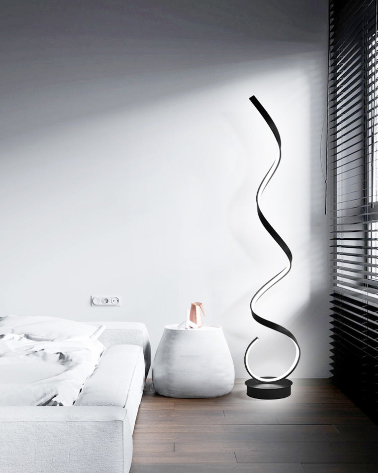 Modern LED Spiral Floor Lamp
